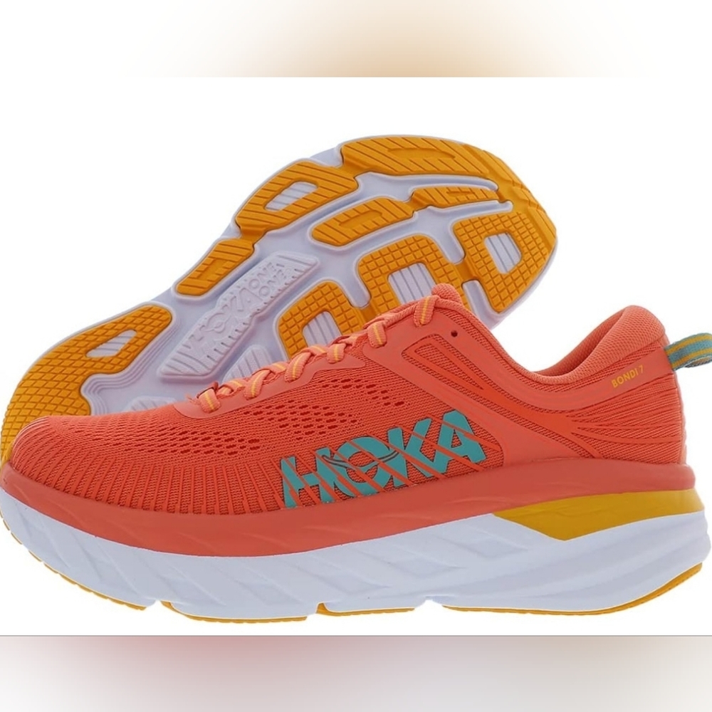 🔥Hoka One One Bondi 7, orange NIB 7.5